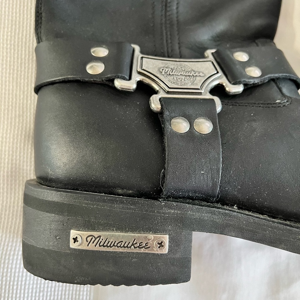 Mens Used Like New Milwaukee Biker Boots Size 11.5 - Picture 4 of 17